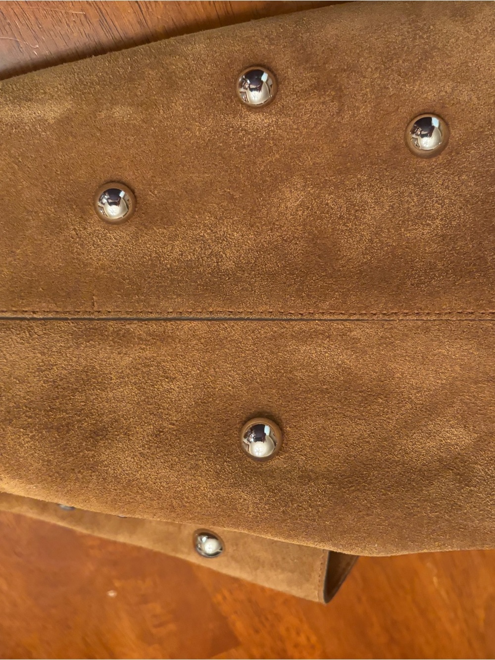 Madewell Mylie Suede Studded Hobo Bag in Brown - Picture 9 of 11